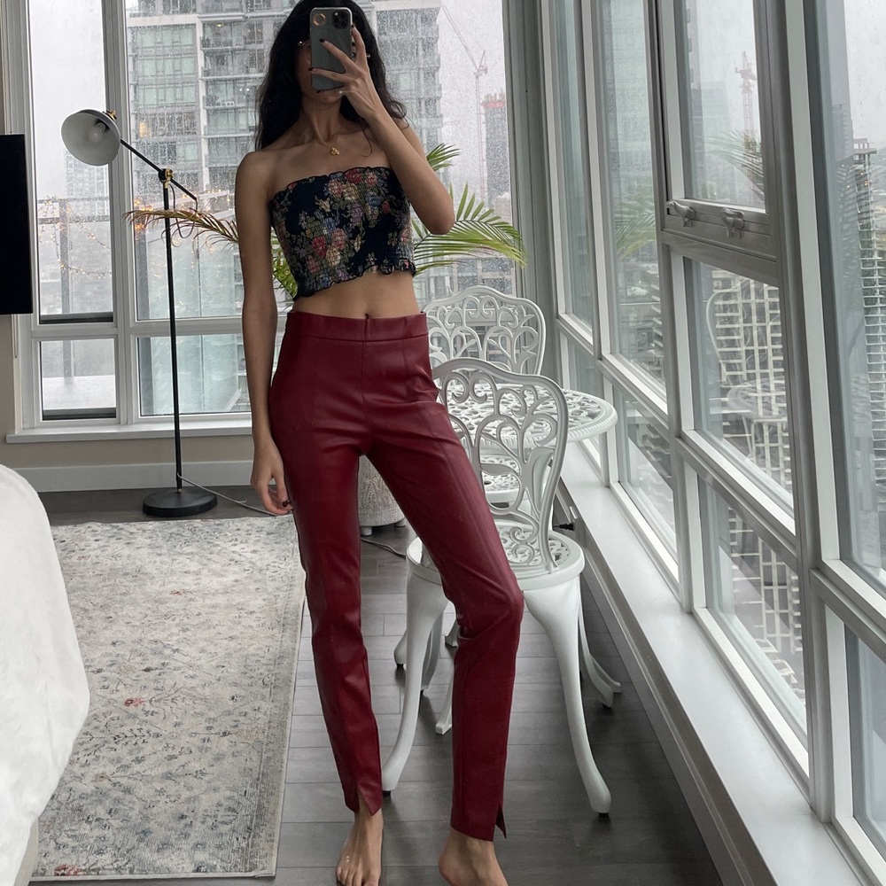 SOLD ZARA faux leather pants